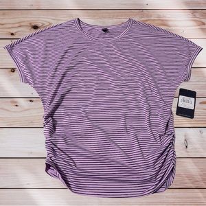 SOLD Skechers Women’s Large Stylish Activewear Top Heat Gear Purple Stripe